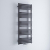 Scaldasalviette Termoarredo Bagno Curvo con Attacco Centrale - Antracite - 1269 x 500mm - 1191 Watt - Arch