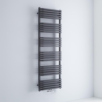 Scaldasalviette Termoarredo Bagno Curvo con Attacco Centrale - Antracite - 1533 x 500mm - 1493 Watt - Arch
