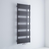 Scaldasalviette Termoarredo Bagno Curvo con Attacco Centrale - Antracite - 1533 x 600mm - 1775 Watt - Arch