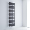 Scaldasalviette Termoarredo Bagno Curvo con Attacco Centrale - Antracite - 1800 x 500mm - 1743 Watt - Arch