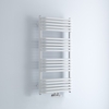 Scaldasalviette Termoarredo Bagno Curvo con Attacco Centrale - Bianco - 1000 x 500mm - 986 Watt - Arch