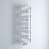Scaldasalviette Termoarredo Bagno Curvo con Attacco Centrale - Bianco - 1270 x 500mm - 1191 Watt - Arch
