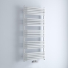 Scaldasalviette Termoarredo Bagno Curvo con Attacco Centrale - Bianco - 1270 x 600mm - 1387 Watt - Arch