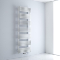 Scaldasalviette Termoarredo Bagno Curvo con Attacco Centrale - Bianco - 1800 x 600mm - 2010 Watt - Arch