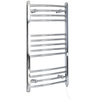 Scaldasalviette Termoarredo Bagno Elettrico Curvo Cromato - 1000 x 500mm - Kent