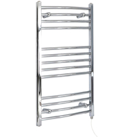Scaldasalviette Termoarredo Bagno Elettrico Curvo Cromato - 1000 x 500mm - Kent