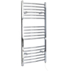 Scaldasalviette Termoarredo Bagno Elettrico Curvo Cromato - 1200 x 500mm - Kent