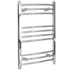 Scaldasalviette Termoarredo Bagno Elettrico Curvo Cromato - 800 x 500mm - Kent