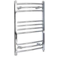 Scaldasalviette Termoarredo Bagno Elettrico Curvo Cromato - 800 x 500mm - Kent