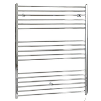Scaldasalviette Termoarredo Bagno Elettrico Piatto Cromato - 1200 x 1000mm - Kent