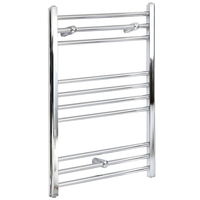 Scaldasalviette Termoarredo Bagno Elettrico Piatto Cromato - 800 x 500mm - Kent