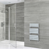Scaldasalviette Termoarredo Bagno Piatto - Acciaio Cromato - 840 x 450mm - 250 Watt - Lustro