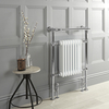 Scaldasalviette Tradizionale Bianco con Barra Porta Asciugamani - 657W - 965 x 673 mm - Elizabeth