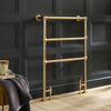 Scaldasalviette Tradizionale Minimalista - Oro Satinato - 966 mm x 673 mm - 280 Watt
