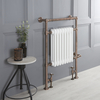 Scaldasalviette Tradizionale Misto in Bronzo Lucidato ad Olio - 930mm x 620mm - Elizabeth