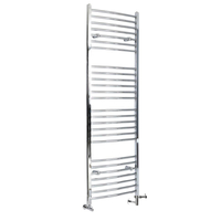 Scaldaslviette Misto Curvo - Termoarredo Bagno Cromato - 1800 x 600mm - 709W - Kent