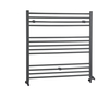 Scaldaslviette Misto Piatto - Termoarredo Bagno Antracite - 1000 x 1000mm - 841W - Artle