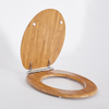 Sedile WC Tradizionale Color Rovere con Chiusura Rallentata con Cerniere Cromate - Richmond