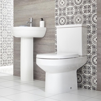 Set Bagno con Lavabo su Colonna e Sanitario WC a Terra - Covelly