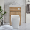 Set Bagno con Sanitario e Lavabo in Rovere Stile Moderno - 500 mm x 890 mm