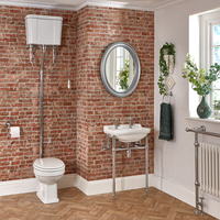 Set Bagno con Sanitario WC con Cassetta Alta e Lavabo con Consolle - Richmond