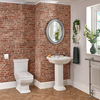 Set Bagno con Sanitario WC Monoblocco e Lavabo su Colonna - Chester