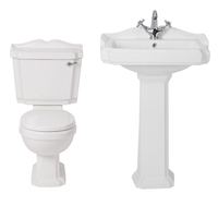 Set Bagno con Sanitario WC Monoblocco e Lavabo Su Colonna - Regent