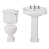 Set Bagno con Sanitario WC Monoblocco e Lavabo Su Colonna - Regent