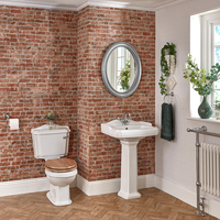 Set Bagno con Sanitario WC Monoblocco e Lavabo su Colonna - Regent