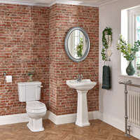 Set Bagno con Sanitario WC Monoblocco e Lavabo su Colonna - Richmond