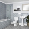 Set Bagno con Vasca da Bagno,  Sanitario WC e Lavabo su Colonna - Richmond