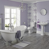 Set Bagno con Vasca Freestanding,  Lavabo Su Colonna e Sanitario WC Monoblocco - Carlton