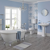 Set Bagno con Vasca Freestanding,  Lavabo Su Colonna,  Sanitario a Terra e Rubinetteria - Carlton