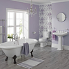 Set Bagno con Vasca Freestanding,  Lavabo Su Colonna,  Sanitario WC Monoblocco e Rubinetteria - Carlton
