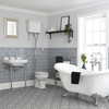 Set Bagno con Vasca Freestanding,  Sanitario con Cassetta Alta e Lavabo a Consolle - Richmond
