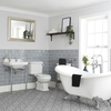 Set Bagno con Vasca Freestanding,  Sanitario WC e Lavabo a Consolle - Richmond