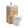 Set Bagno Rovere con Mobile Completo di Lavabo e Sanitario - Cluo