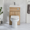 Set Bagno Rovere con Mobile WC,  Sanitario e Lavabo Integrato 500 x 890mm - Cluo
