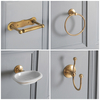 Set di 4 Accessori Bagno Tradizionali - Oro Spazzolato - Elizabeth
