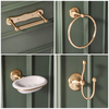 Set di 4 Accessori per il Bagno - Oro Satinato