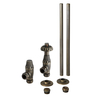 Set di Valvole e Tubi Termostatici a Squadra per Radiatore in Stile Antico - Bronzo Antico - Regent