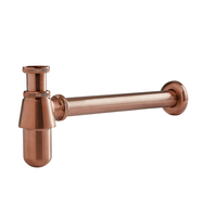Sifone a Bottiglia per Lavabo - Rame Satinato