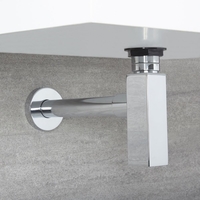 Sifone a Bottiglia Quadrato per Lavabo - Scelta di Finiture