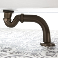 Sifone per Vasche Centro Stanza Bronzo Brunito - Augusta