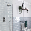 Sistema Termostatico Tradizionale per Doccia e Vasca da Bagno - Cromo & Nero - Scelta di Vie - Elizabeth