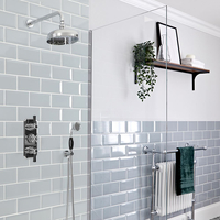 Sistema Termostatico Tradizionale per Doccia e Vasca da Bagno - Cromo & Nero - Scelta di Vie - Elizabeth