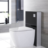 Smart Toilet a Terra Stile Giapponese con Kit di Fissaggio Nero 500mm - Saru