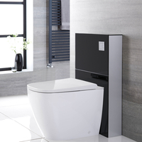 Smart Toilet a Terra Stile Giapponese con Kit di Fissaggio Nero 500mm - Saru
