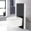 Smart Toilet Sospeso Stile Giapponese con Kit di Fissaggio Nero 500mm - Saru