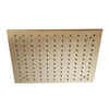 Soffione Doccia da Incasso a Soffitto Moderno Quadrato - 400mm - Oro Satinato